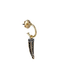 Ara Vartanian - Metallic Single Black Diamond Bone Earring - Lyst