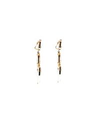 Kara Ross | Metallic Gold, Quartz And Diamond Arrow Earrings | Lyst