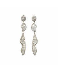 Kara Ross - Metallic Petra Pave Triple Drop Earrings - Lyst
