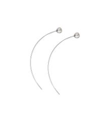 Hirotaka - White Gold Long Sphere Diamond Arrow Earring - Lyst