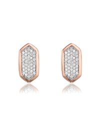 Monica Vinader | Pink Baja Stud Earrings | Lyst