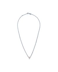 Adina Reyter | Metallic Tiny Solid Triangle Necklace In Silver | Lyst