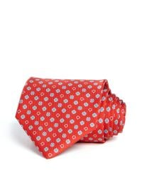 Ferragamo | Red Gancini And Floral Classic Tie for Men | Lyst