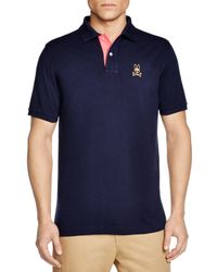 Psycho Bunny | Blue St. Bart's Gold Bunny Polo - Regular Fit for Men | Lyst