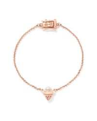 Eddie Borgo | Metallic Crystal Pavé Cone Pearl Bracelet | Lyst