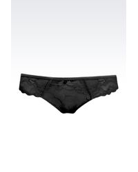 Emporio Armani | Black Brazilian Brief | Lyst