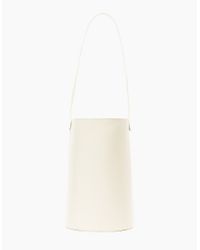 Building Block | White Leather Basket Bag | Lyst