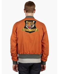 Polo Ralph Lauren | Orange Mens Reversible Flight Jacket for Men | Lyst
