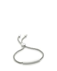 Monica Vinader | Metallic Linear Friendship Bracelet | Lyst
