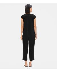 Eileen Fisher Black Jersey Wide-leg Jumpsuit