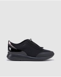 Geox Elastic Black Trainers