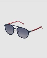 Converse Round Injected Blue Sunglasses With Contrasting Arms. for men