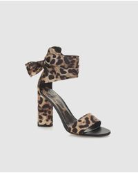 Guess Multicolor Leopard Print High-heel Sandals