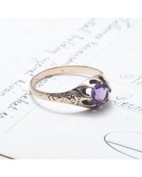Erica Weiner - Metallic Amethyst Claw-set Ring - Lyst