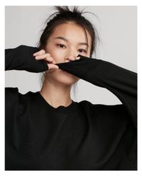 Express Black Oversized Sweatshirt