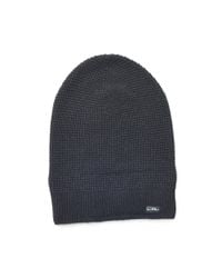Ralph Lauren | Black Slouchy Waffle-knit Beanie | Lyst