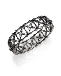 Adriana Orsini | Metallic Kaleidoscope Pavé Bangle Bracelet/gunmetal-tone | Lyst