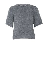 Dorothee Schumacher | Gray Be Different Pullover O-neck 1/4 | Lyst