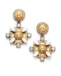 Tory Burch | Metallic Selma Drop Earrings | Lyst