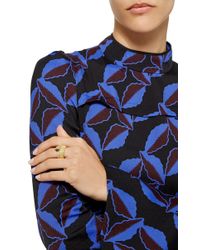 David Webb | Metallic Double Nail Ring | Lyst