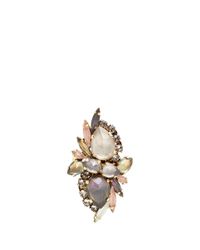 Erickson Beamon | Multicolor ''sound Garden' Oversize Crystal Flower Ring | Lyst