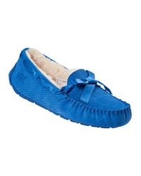 UGG | Blue Dakota Suede and Wool Slippers | Lyst
