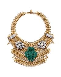 Lulu Frost | Blue Rita Mesh Necklace - Teal | Lyst