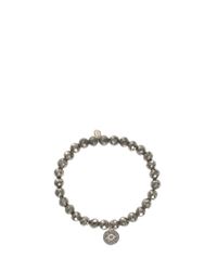 Sydney Evan | Black Evil Eye Charm Bracelet | Lyst