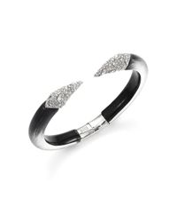 Alexis Bittar | Metallic Lucite Glacial Crystal Talon Cuff Bracelet/two-tone | Lyst