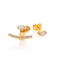 Vita Fede | Metallic Asteria Marquis Crystal Baguette Ear Jacket & Stud Earrings Set | Lyst