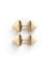Valentino | Metallic Rockstud Earrings | Lyst