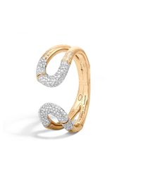 John Hardy | Metallic Bamboo Kick Cuff | Lyst