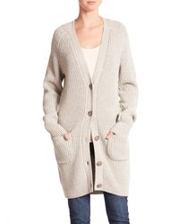 Equipment | Beige Kathy Wool & Cashmere Cardigan | Lyst