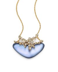 Alexis Bittar | Blue Imperial Lucite Crystal Twotier Lace Pendant Necklace | Lyst