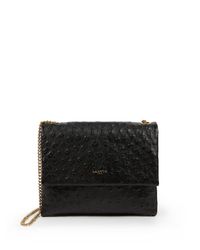 Lanvin | Black Mini Sugar Textured Leather Shoulder Bag | Lyst