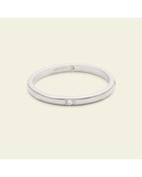 Erica Weiner - Metallic 1940s Cardinal Point Diamond And Platinum Wedding Band - Lyst