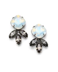 DANNIJO | Metallic Luna Crystal Earrings | Lyst