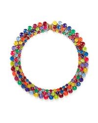 Erickson Beamon | Multicolor 'splash' Multi Strand Crystal Necklace | Lyst