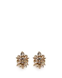 Erickson Beamon | Metallic 'temptress' Crystal Cluster Earrings | Lyst
