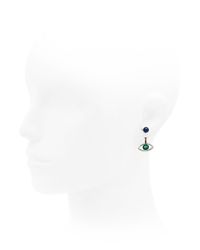 Delfina Delettrez | Green Eye & Pearl Mono Earring | Lyst