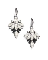 ABS By Allen Schwartz | Metallic Dark & Stormy Jewel Drop Earrings | Lyst
