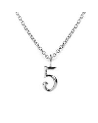 Lulu Frost | Metallic Code Number Sterling Silver #5 Necklace | Lyst