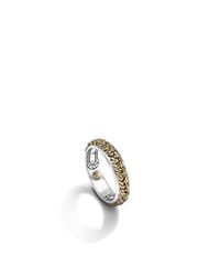 John Hardy | Metallic Classic Chain Braided Chain Slim Band Ring for Men | Lyst