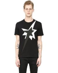 Neil Barrett | Black Printed Cotton T-shirt | Lyst