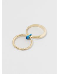 Helena Rohner - Metallic Gr204l Gold Plated Brass Ring Set - Lyst