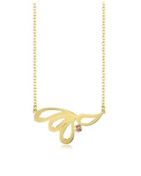 Sho London - Yellow Gold Vermeil Mari Splash Necklace - Lyst