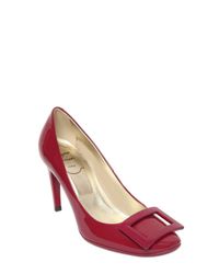 Roger Vivier | Red 85mm Belle De Nuit Patent Leather Pumps | Lyst