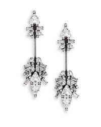 DANNIJO | Metallic Preson Crystal Drop Earrings | Lyst