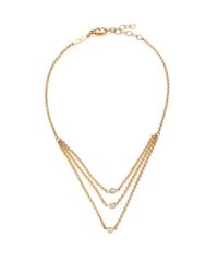 Jacquie Aiche | Metallic Diamond & 14k Yellow Gold Draped Three-strand Anklet | Lyst