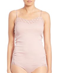 Hanro | Pink Clotilde Spaghetti Camisole | Lyst